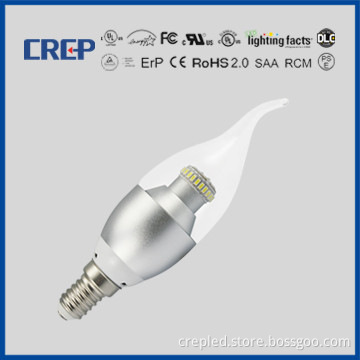 saa rcm ul 6w dimmable led candle light e11 e12 e14 e17 b22 e26